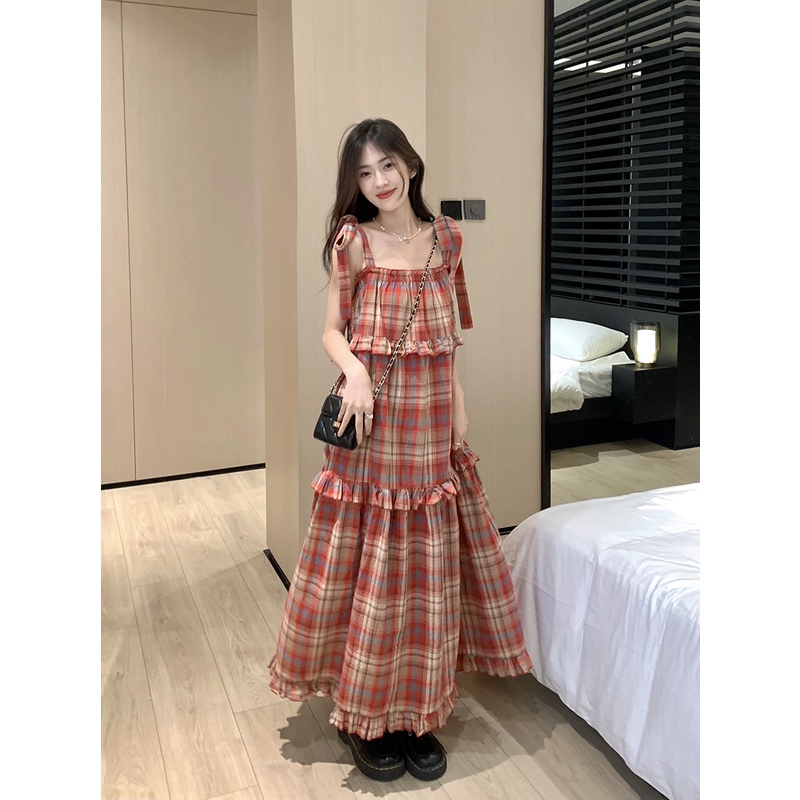 Set Đầm Hai Dây + Áo Khoác Không Tay Phong Cách Thời Trang Mùa Hè Dành Cho Nữ