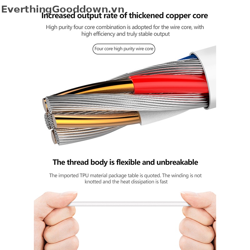 Everthinggooddown Macaron Cuộn Dây Cáp Loại C Sang USB A TPU Có Thể Tháo Rời Kết Nối Máy Tính Cho Bàn Phím Chơi Game vn