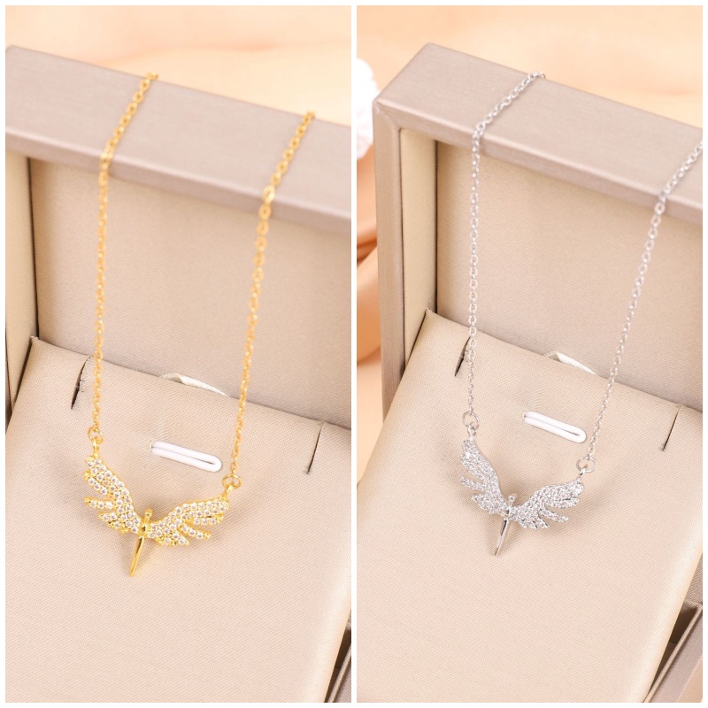 Dây Chuyền Thép Titan NMJ U31 Đính Đá Opal Thời Trang