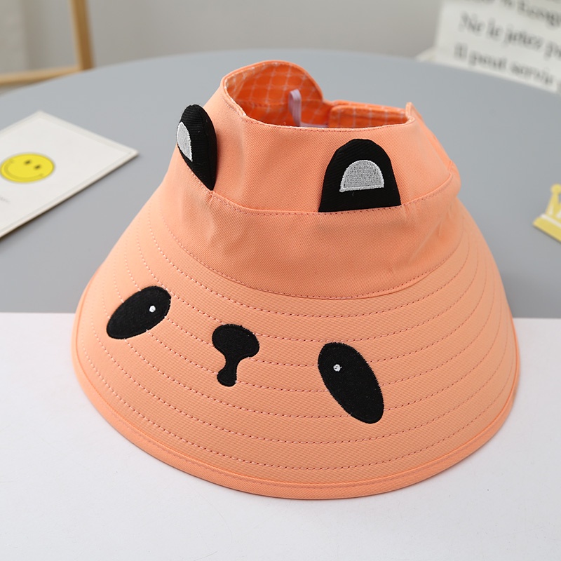 Mũ Rộng Vành Chống Nắng Thiết Kế Hở Chóp Thoáng Khí Thời Trang Xinh Xắn Dành Cho Bé