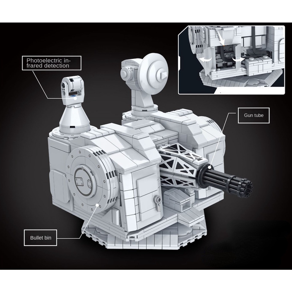 Bộ 1087 Mô Hình Tàu Chiến MOC WW2 Tự Lắp Ráp Cho Bé Mới