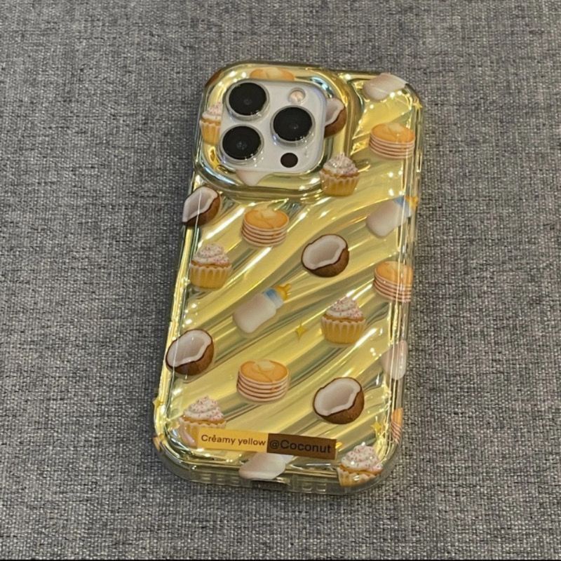 ✅Ốp Điện Thoại Dẻo Họa Tiết Bình Sữa Dừa Dễ Thương Cho iPhone13 Apple 13 14 Promax1211