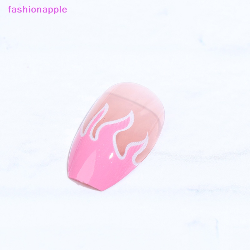 Bộ Móng Tay Giả Lửa Tự Nhiên Che Phủ Toàn Diện