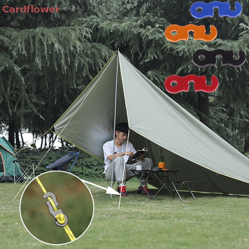 10 Khóa Dây Lều Cắm Trại Hình Chữ S Điều Chỉnh Được Mới