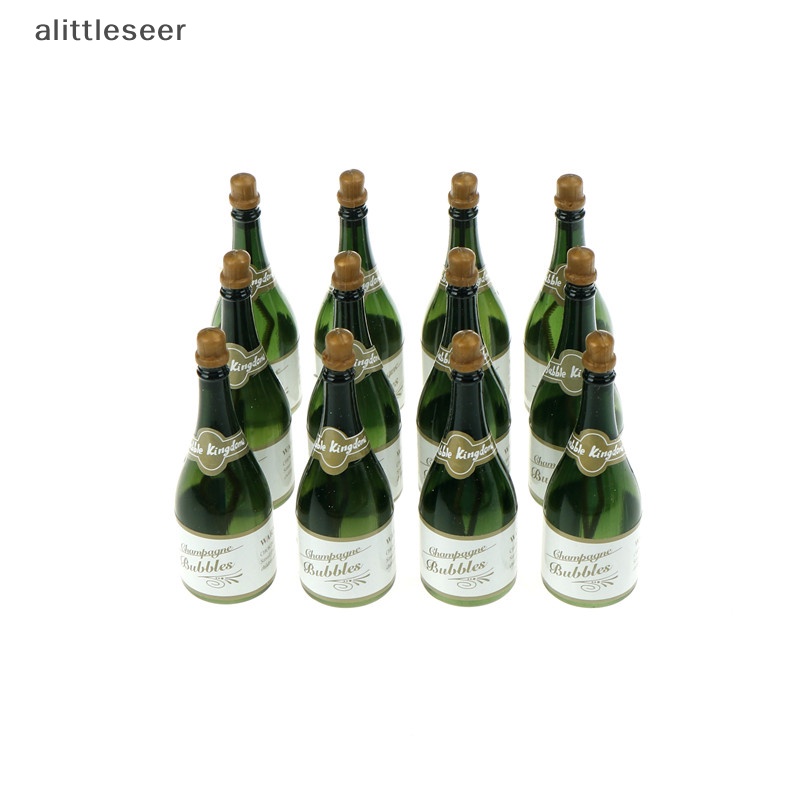 Set 12 Bong Bóng Hình Chai Rượu Champagne Trang Trí Bàn Tiệc Cưới