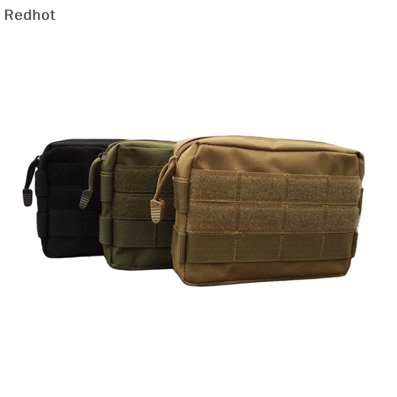 &lt; Redhot &gt; Túi Đeo Thắt Lưng Nylon Đựng Điện Thoại Đi Cắm Trại Leo Núi Ngoài Trời Molle Hung