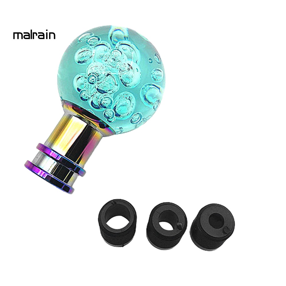 Núm Gạt Cần Số Xe Hơi Hình Quả Cầu Pha Lê Tròn Màu Trơn