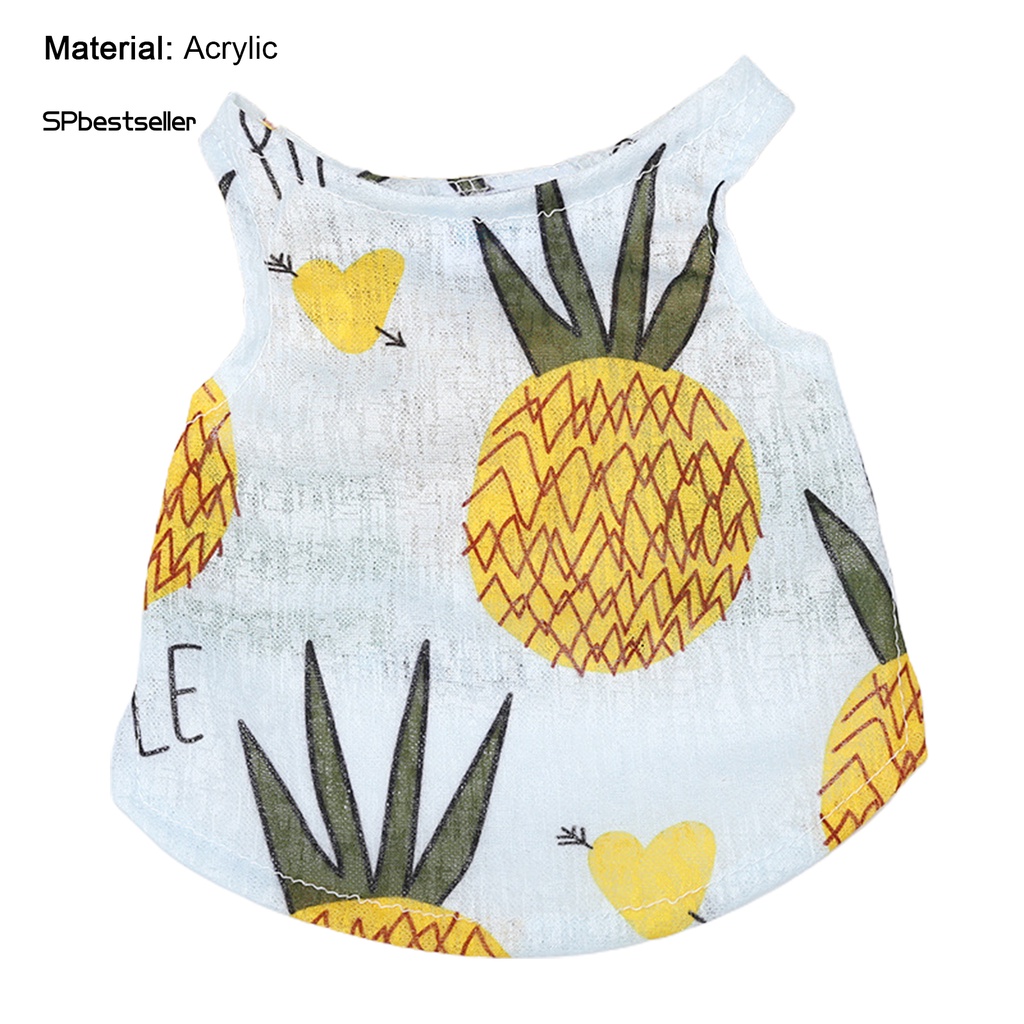 Áo Sát Nách Thoáng Khí In Họa Tiết Hoạt Hình Dễ Thương Thời Trang Mùa Hè Cho Cún Cưng