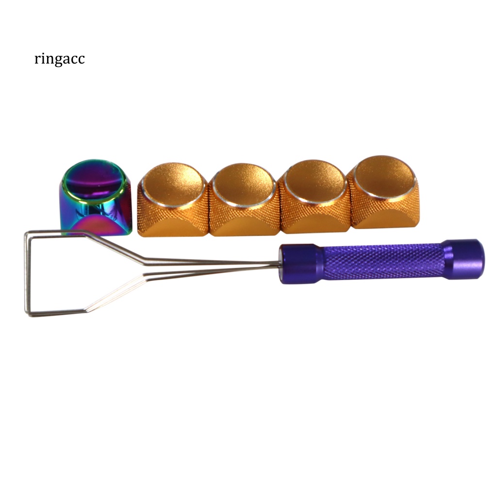 Rga Set 5 Nắp Bàn Phím Cơ Bằng Kim Loại Mạ Điện Màu Gradient Tiện Dụng Cho Máy Tính Để Bàn