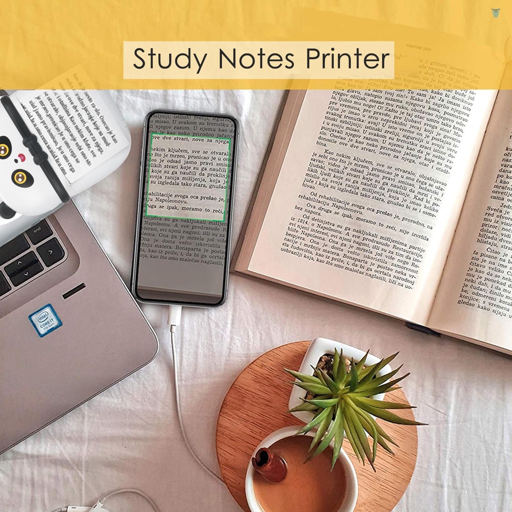 Máy In Nhiệt Không Dây Mini 57mm 200Dpi Tương Thích Với Android iOS