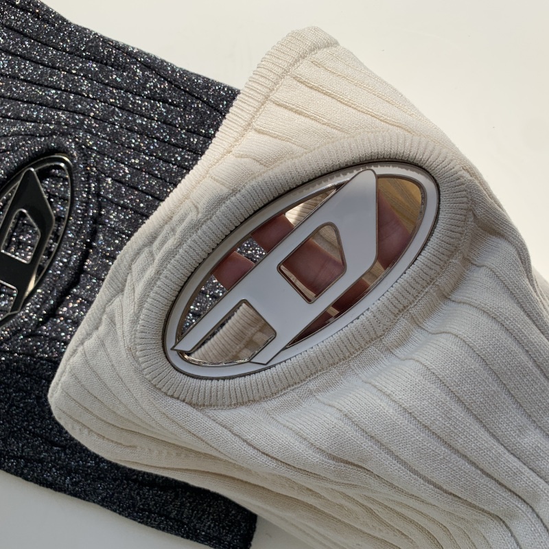 NZN Áo Ống Màu Đen Phối Kim Loại Ôm Dáng Sành Điệu Cho Nữ