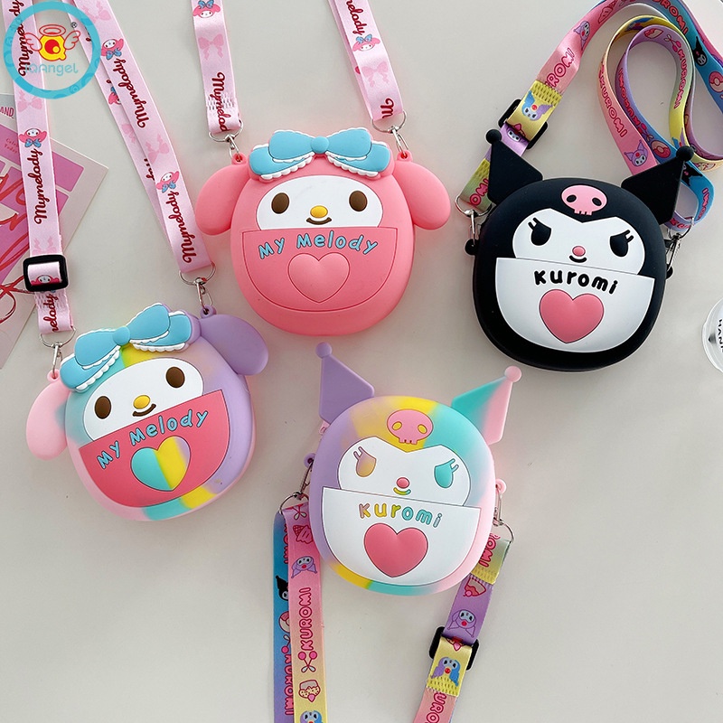 Túi Đeo Vai Bằng Silicon Họa Tiết Hoạt Hình Dễ Thương Cho Bé Gái