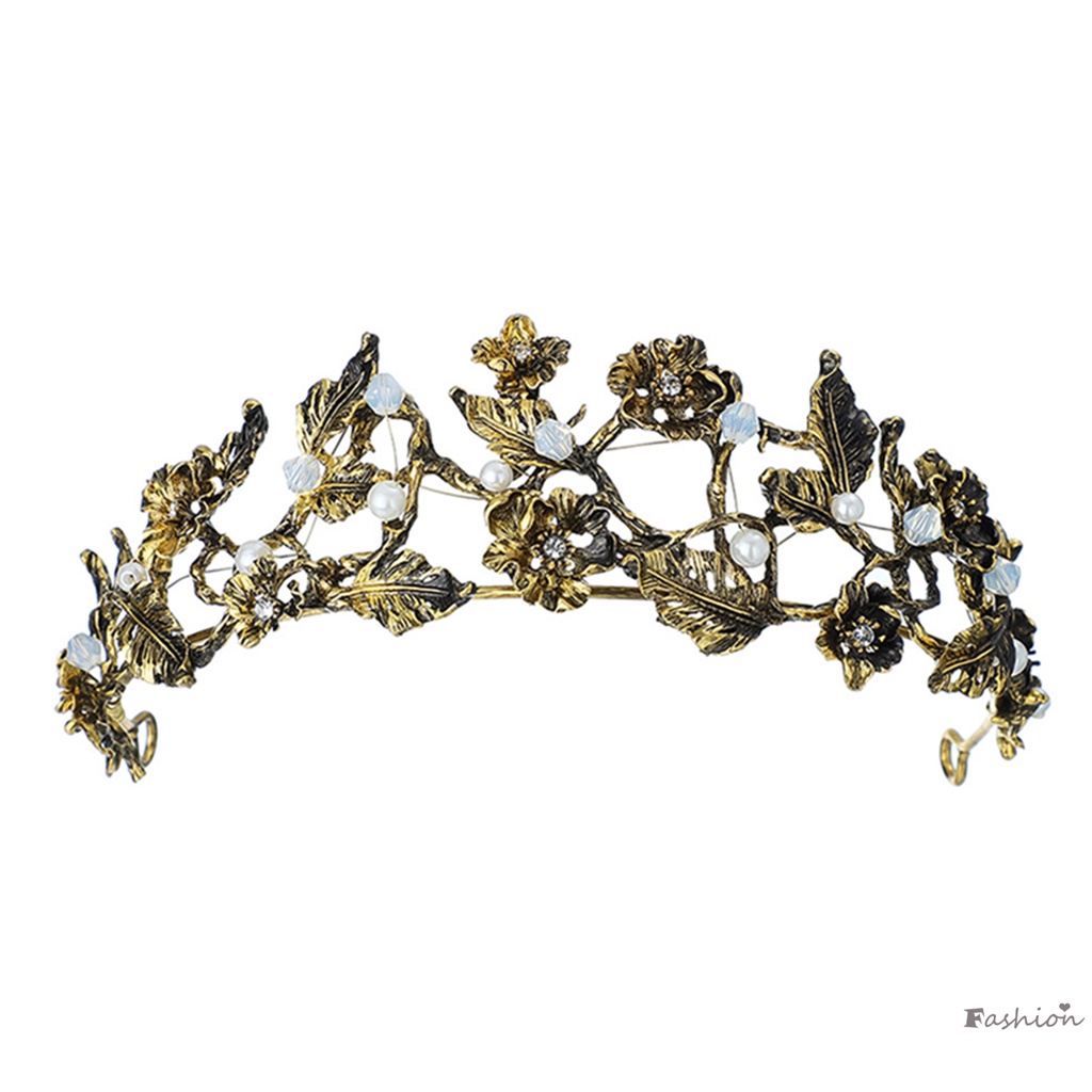 Vương Miện Hợp Kim Đơn Giản Trang Trí Hoa Cưới Phong Cách Retro