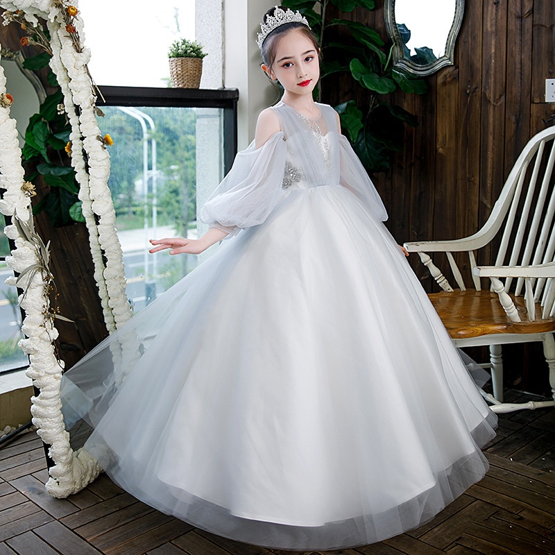 Đầm Công Chúa Dự Tiệc Cưới Xinh Xắn Cho Bé Gái