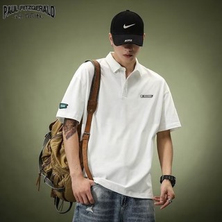 Áo Thun POLO Màu Trơn Tay Lửng Thời Trang Nam PAUL FITZGERALD