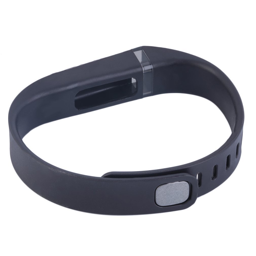 Large Size Replacement Wrist Band Bracelet For Fitbit Flex  W/Clasps Color Black Smart Wristband [Q/7]