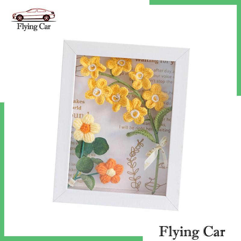 [Lzdjfmy2] Khung Ảnh Hoa Móc Bằng Sợi Móc Để Trang Trí Phòng Ăn Tiệc