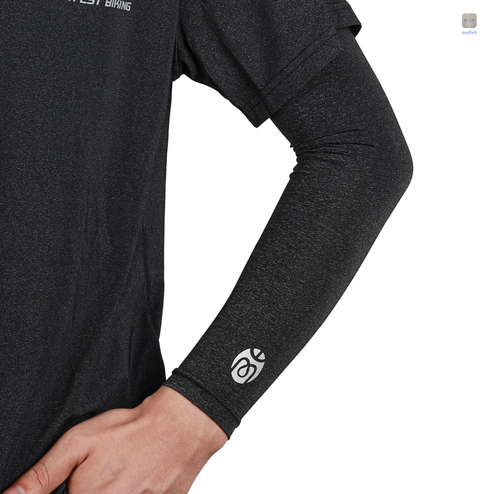 Găng Cánh Tay Bằng Vải Lạnh Chống Tia UV Hỗ Trợ Luyện Tập Thể Thao Ngoài Trời