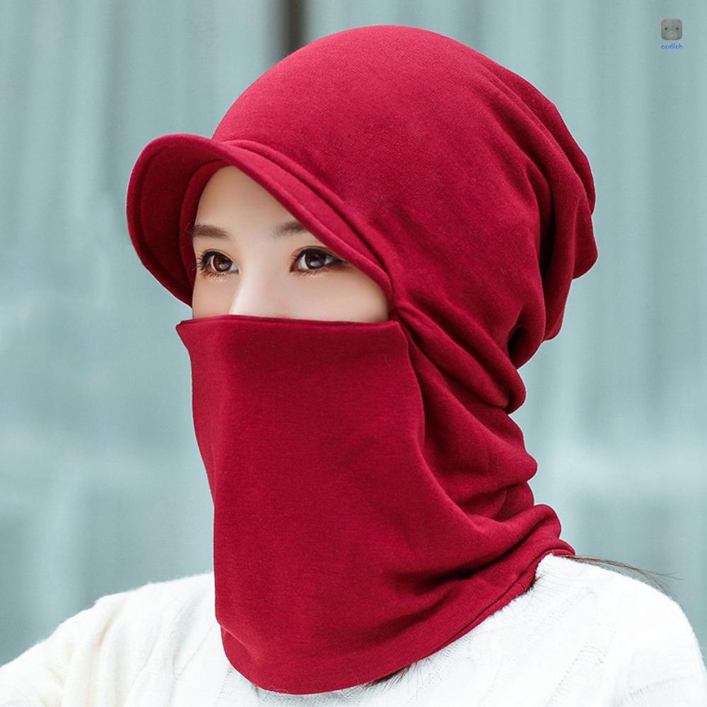 Mũ Trùm Đầu Giữ Ấm Đa Năng Thời Trang Mùa Đông Cho Nữ