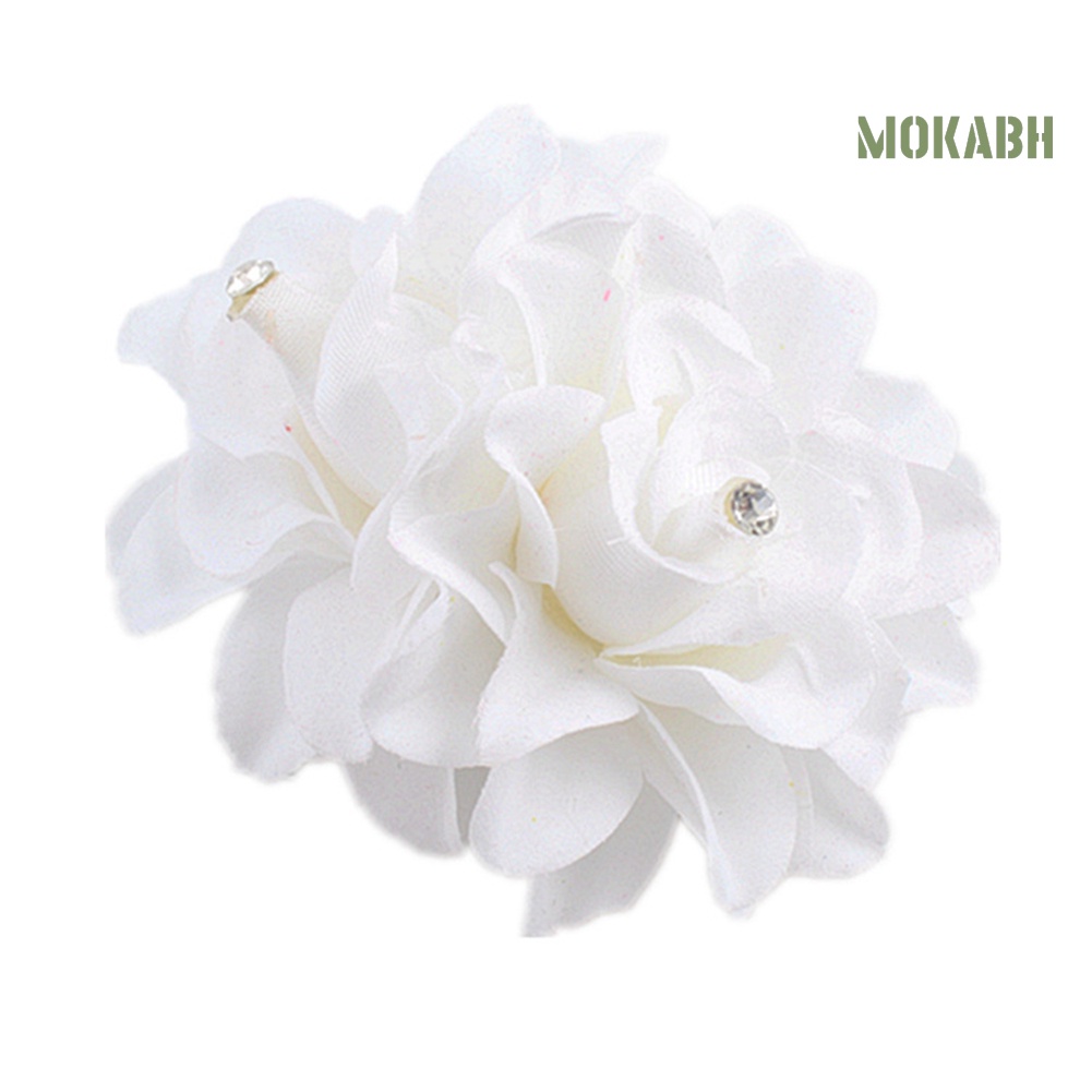 Kẹp Tóc Hình Hoa Đính Đá Hai Lớp Thời Trang Cho Nữ