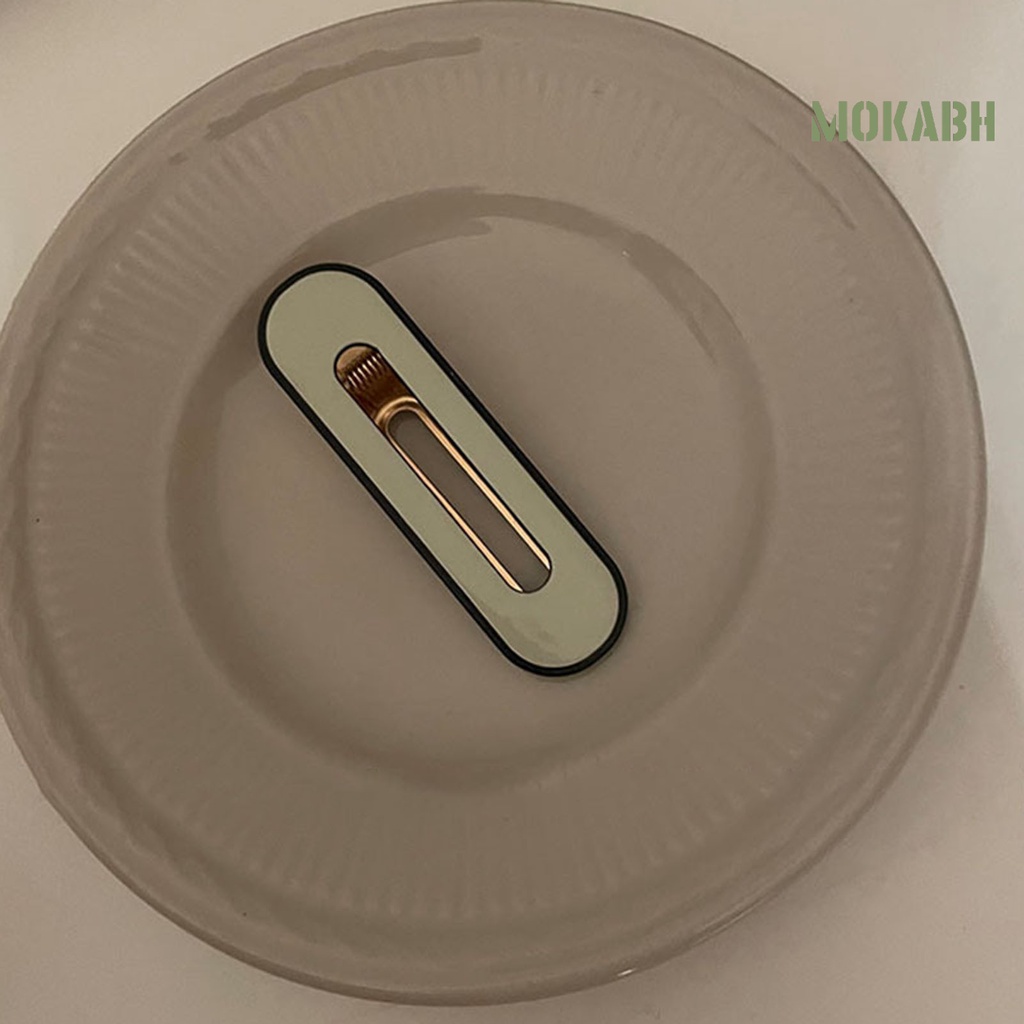 Kẹp Tóc Bằng Hợp Kim Acrylic Họa Tiết Sọc Caro Phong Cách Vintage Cho Nữ