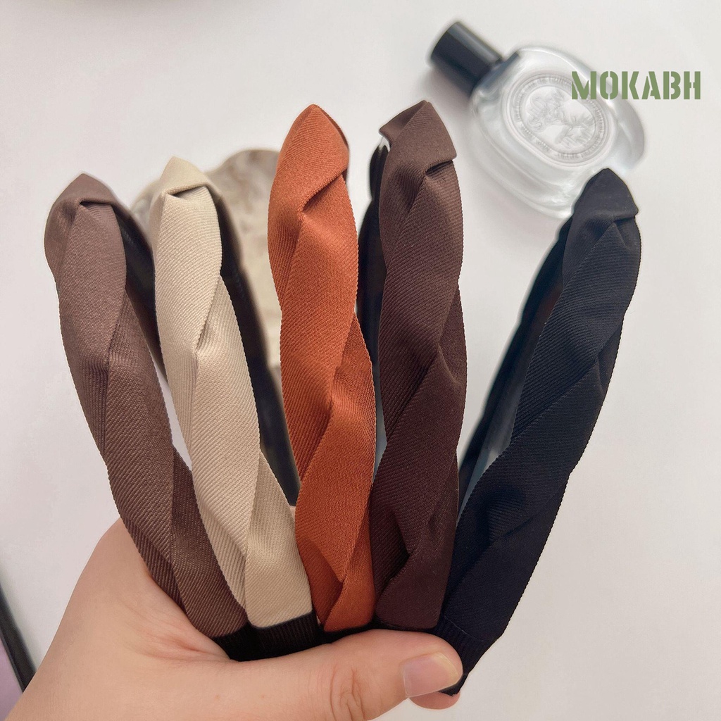 Băng Đô Cài Tóc Màu Sắc Trơn Đơn Giản Dễ Phối Đồ