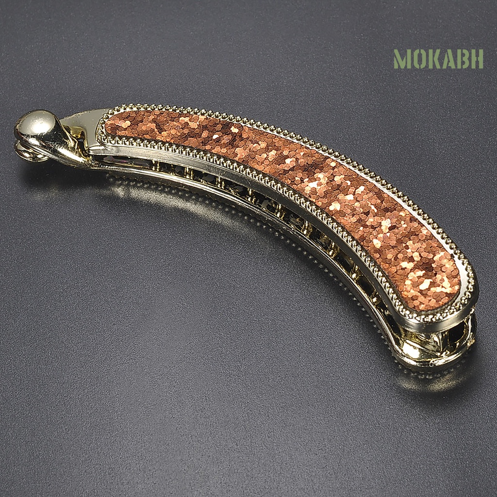 Kẹp Tóc Đính Đá Giả Hình Quả Chuối Thanh Lịch Dành Cho Nữ