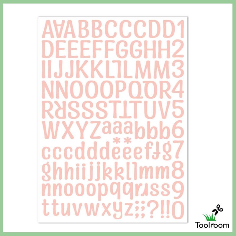 Nhãn Dán Chữ Số Vinyl Tự Dính Trang Trí Xe Hơi Trong Nhà