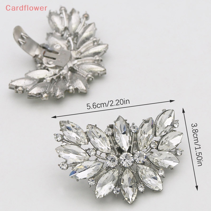 1 Kẹp Đính Đá Lấp Lánh Trang Trí Giày Cao Gót Cho Cô Dâu Mới