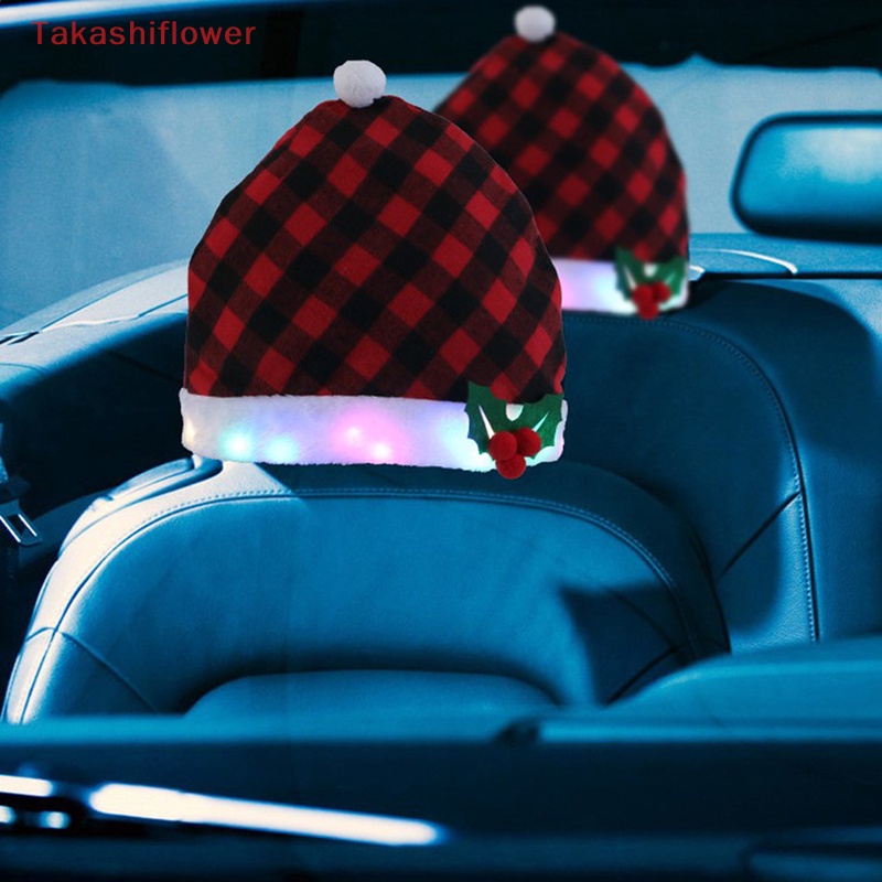Nón Giáng Sinh Năm Mới Bằng Cotton Ấm Áp Có Đèn