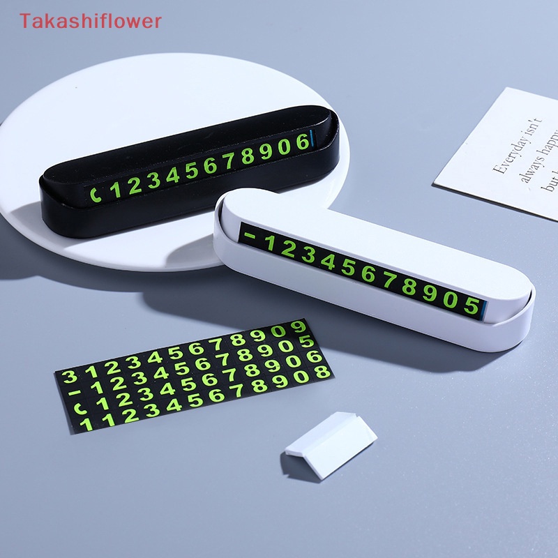 Thẻ Đậu Xe Tạm Thời Để Lại Số Điện Thoại Màu Dạ Quang Tiện Dụng