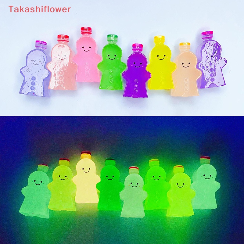 Bộ 2 Đồ trang trí Nhân Vật Gingerbread Man Hoạt Hình Phát Sáng Trong Bóng Tối Trang Trí Tiểu Cảnh