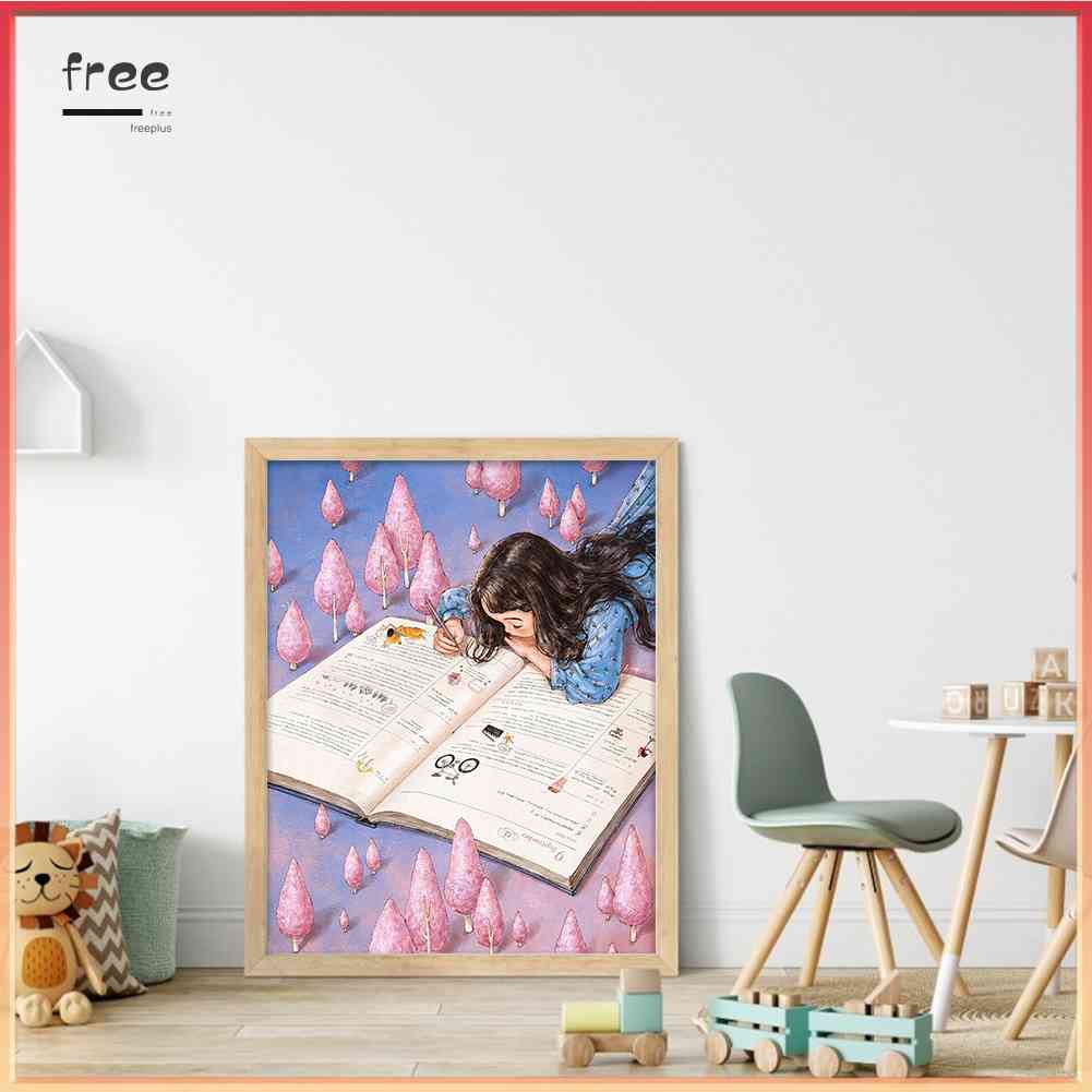 Toàn Bộ Bộ Tranh Thêu Chữ Thập 11CT Bằng cotton Thân Thiện Với Môi Trường Hình Cô Gái