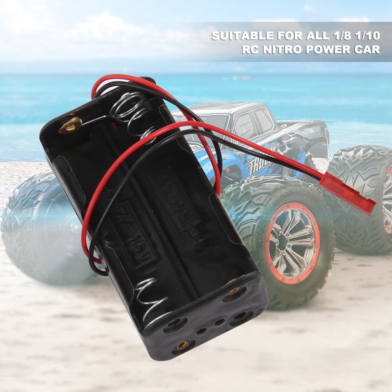 Set 4 Hộp Đựng Pin 6V 4XAA Cho Xe Điều Khiển Từ Xa HSP Redcat 1 / 8 1 / 10