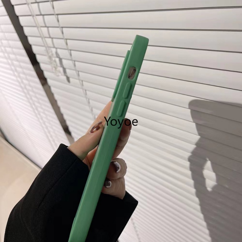 Ốp Điện Thoại Silicon Dẻo Màu Trơn Chống Sốc Cho iPhone 14plus 14 13 11 12 Pro Max iPhone X XR XS 7 8 Plus SE