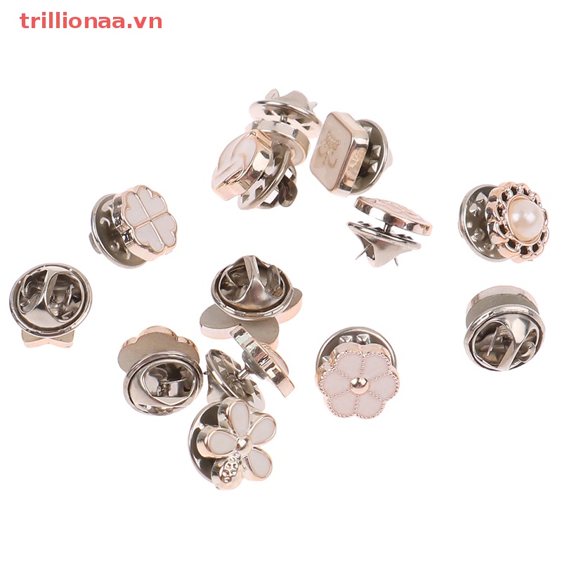 10 Trillionaa Nút Áo Ngăn Chặn Tình Trạng Tiếp Xúc Đính Đá Ngọc Trai Giả Kim Cương