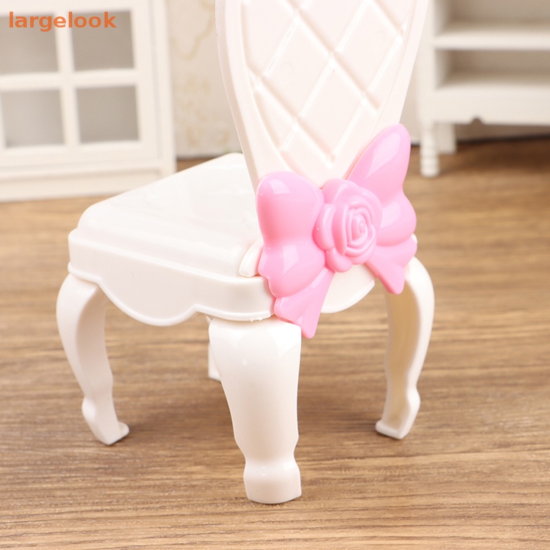 Mô Hình Ghế Thắt Nơ Xinh Xắn Cho Nhà Búp Bê Tỉ Lệ 1 / 6