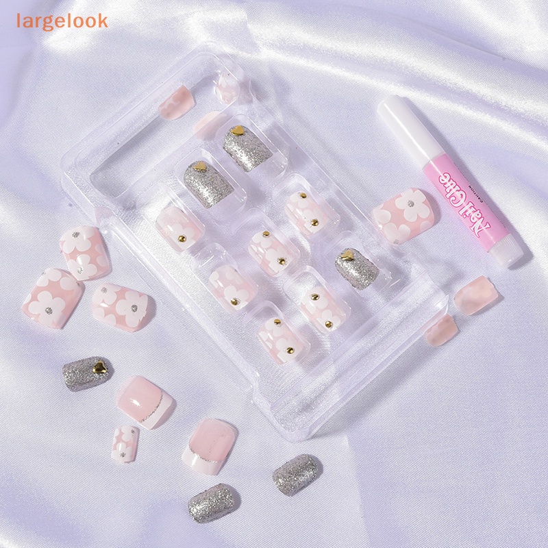 Bộ 24 Móng Tay Giả Acrylic Toàn Diện Phong Cách Pháp