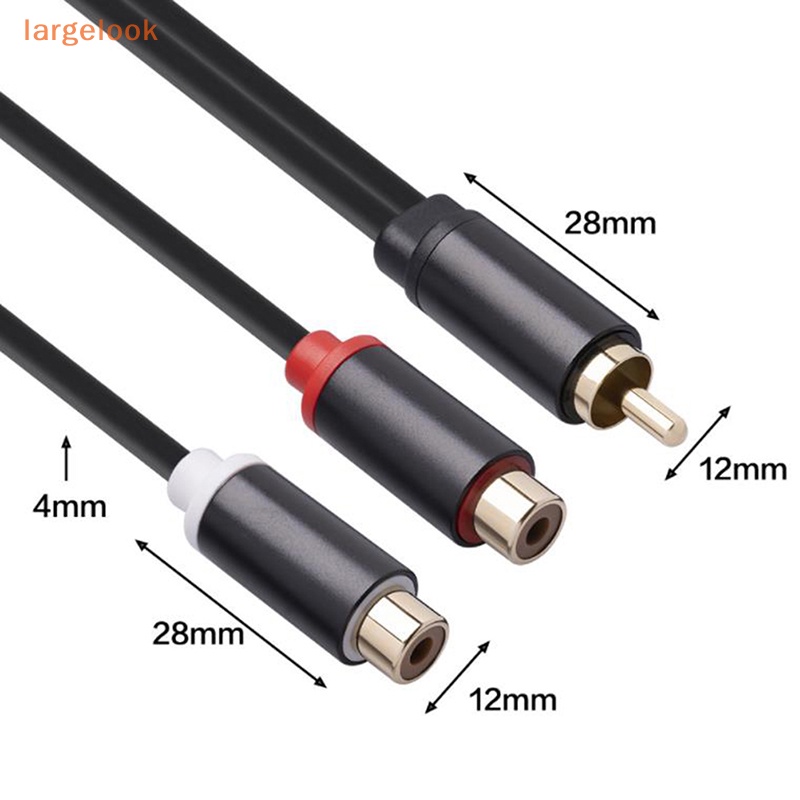 Cáp ChuyểN ĐổI Âm Thanh 2RCA Lỗ CắM Sang ĐầU CắM 1RCA Chuyên DụNg