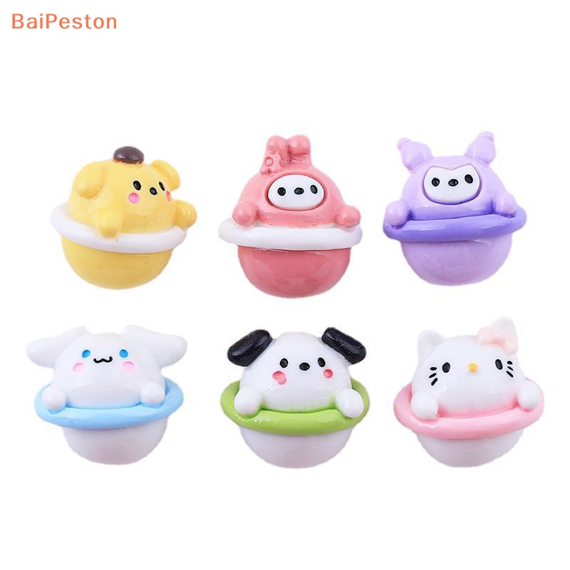 [BaiPeston] Set 2 Kẹp Tóc Hình Kem / Động Vật Ba Chiều Bằng Nhựa Resin Dễ Thương Dành Cho Điện Thoại / Kẹp Tóc