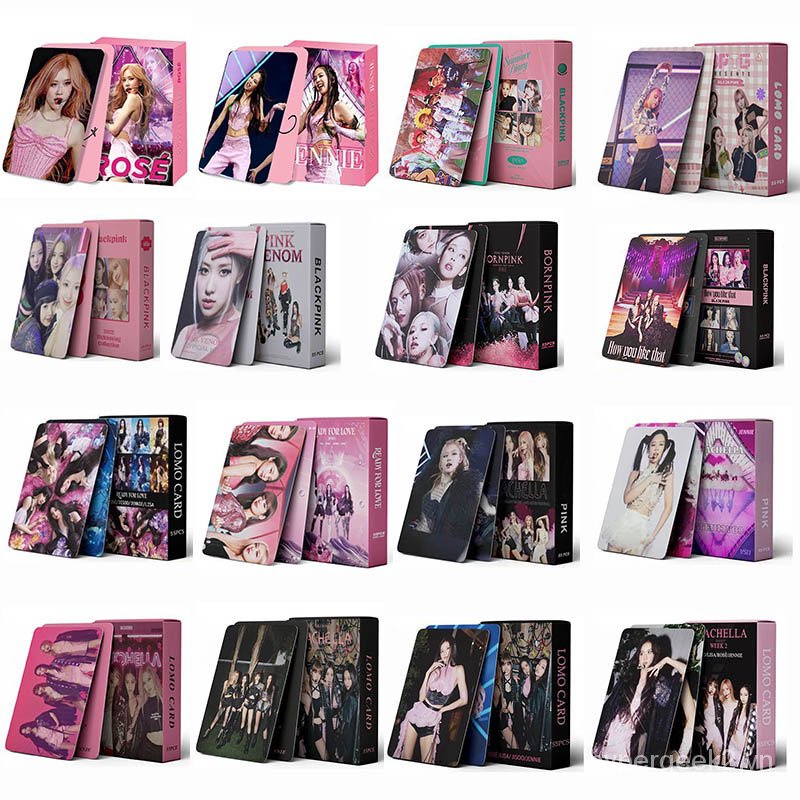 Set 55 Tấm Ảnh Lomo Card Nhóm Nhạc blackpink 7I4S