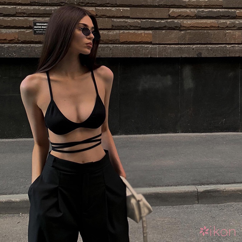 Áo Ngực Trong Suốt Hở Lưng Phối Dây Chéo Gợi Cảm Quyến Rũ Dành Cho Nữ