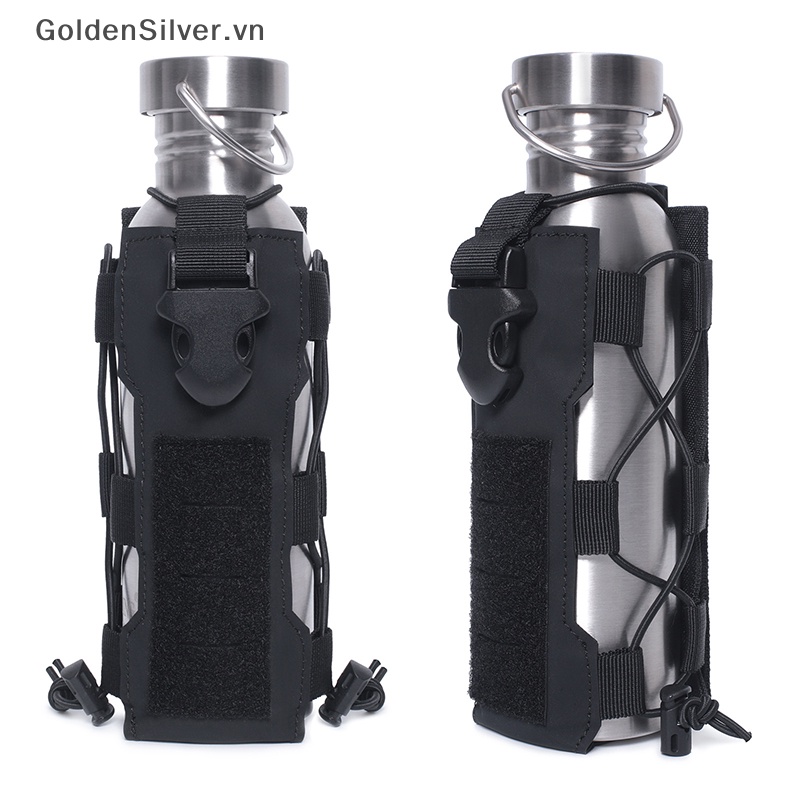 Túi Dây Rút Đựng Bình Nước Màu Vàng Bạc Cho Hoạt Động Ngoài Trời