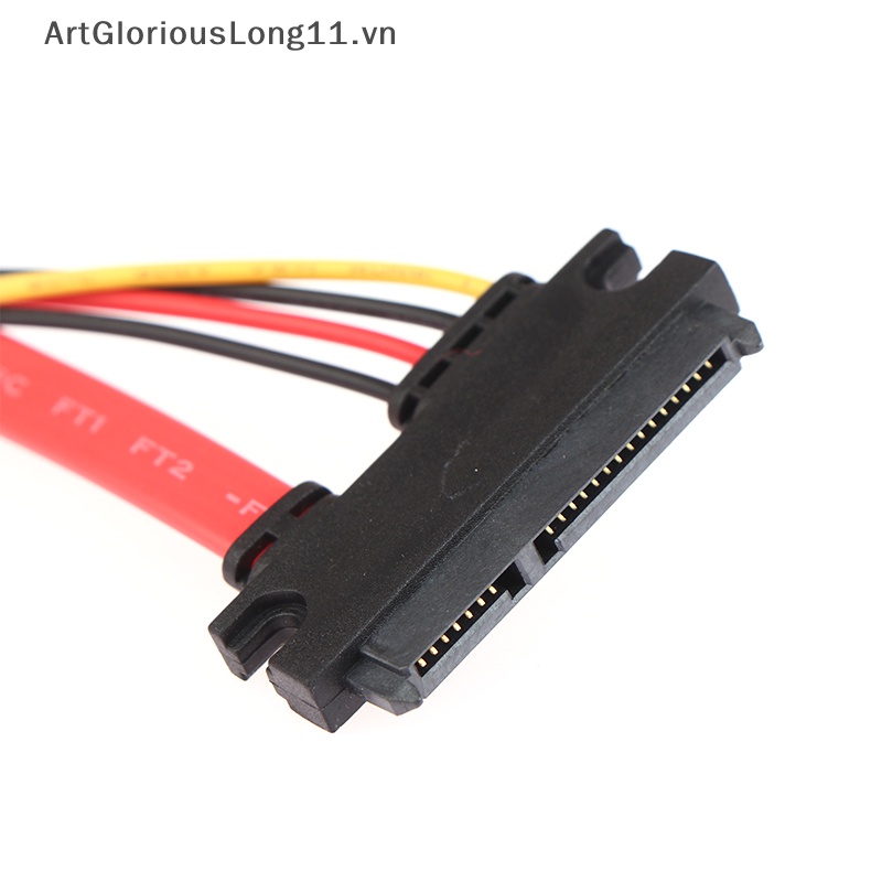 Cáp Dữ Liệu 2 Trong 1 7Pin SATA + Bộ Nguồn 4Pin 7 + 15 Pin 22P SATA CD / DVD HD 20 / 40cm