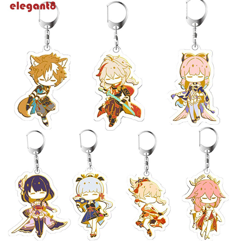 Móc Chìa Khóa Bằng Acrylic In Hình Anime Xiao Venti Thời Trang