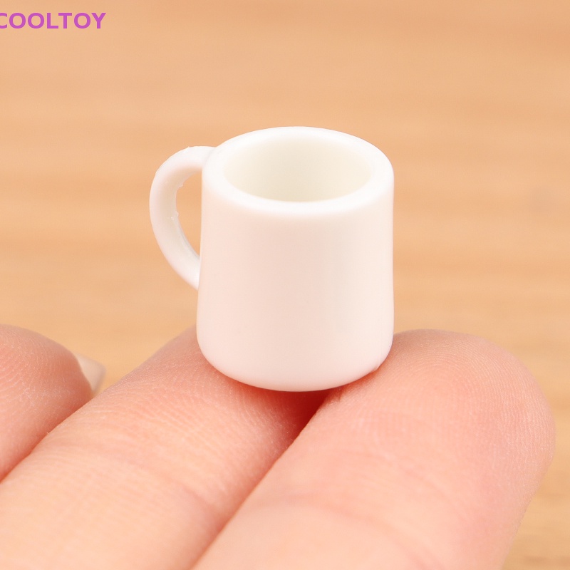 Set 4 Ly Nước / Tách Uống Bằng Nhựa 1: 12 Dùng Để Trang Trí Nhà Búp Bê