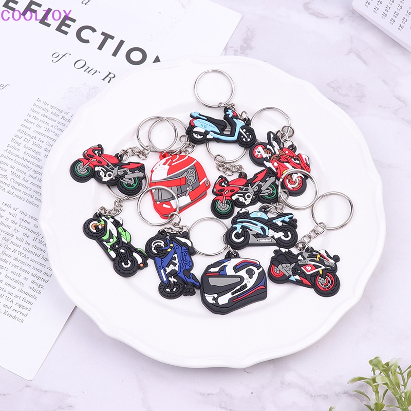 Set 5 Móc Chìa Khóa Bằng PVC Họa Tiết Hoạt Hình Dễ Thương