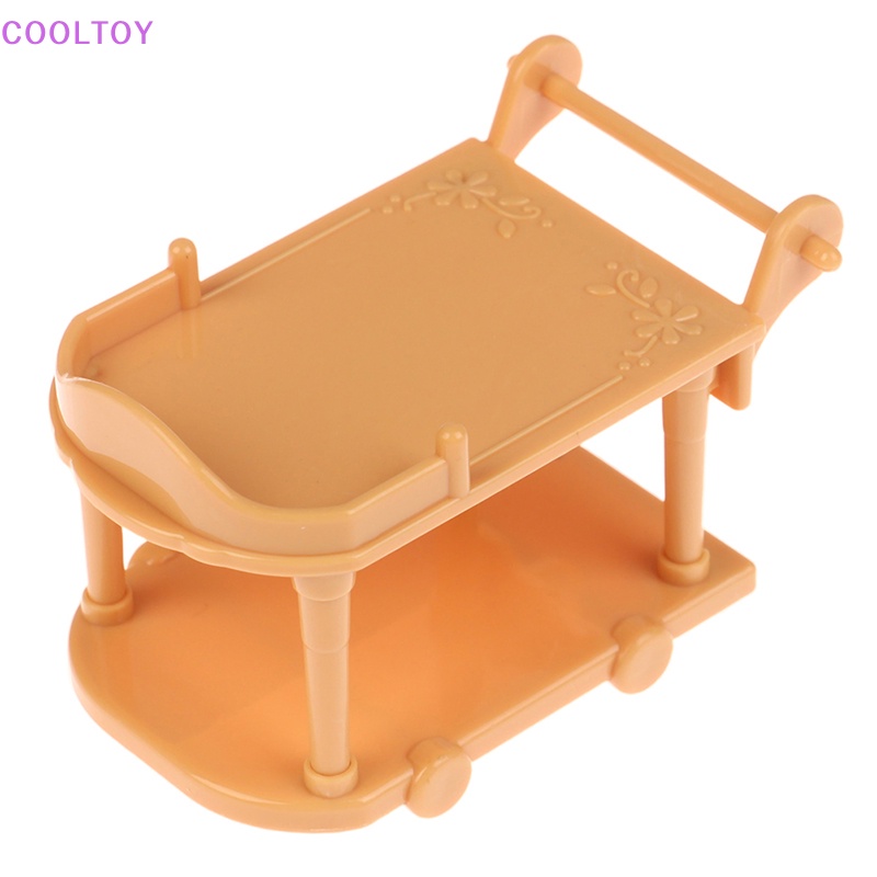 1 Mô Hình Xe Đẩy Em Bé Phục Vụ Nhà Bếp Tỉ Lệ 1: 12 Trang Trí Nhà Búp Bê