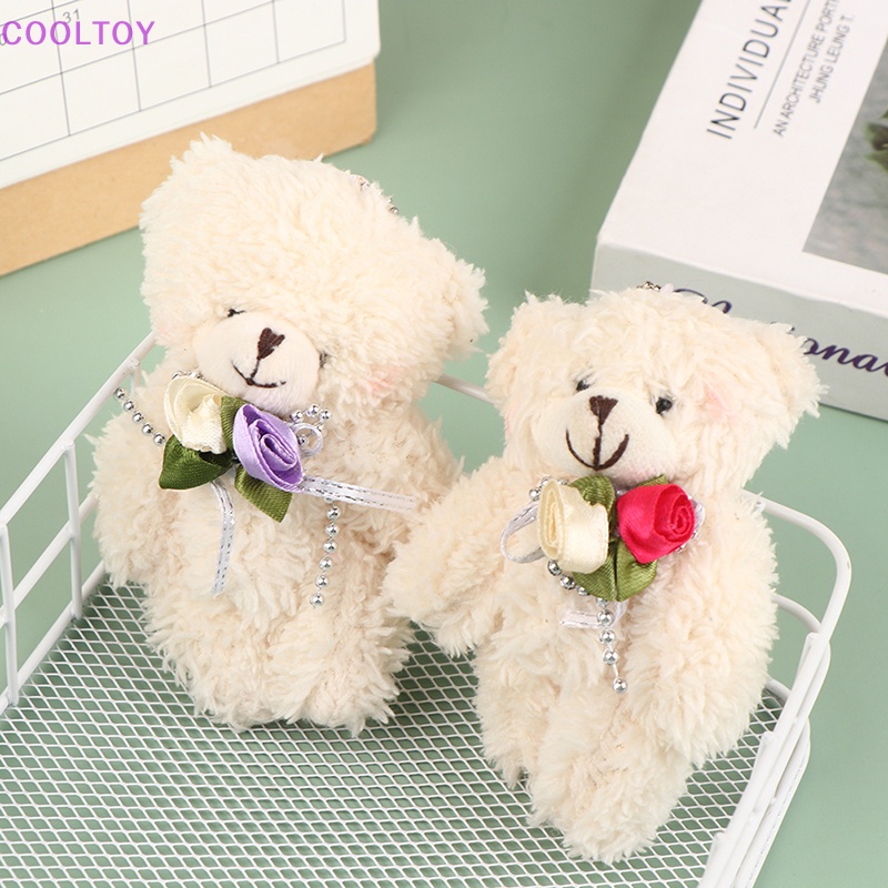 Móc Khóa Gấu Bông Bằng Cotton Mềm Mại Dễ Thương Sáng Tạo