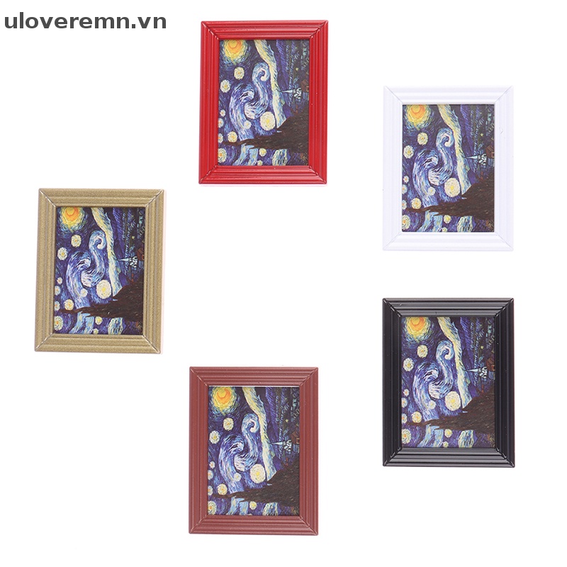 Tranh Treo Tường Họa Tiết Bầu Trời Đầy Sao Trang Trí Nhà Búp Bê Tỉ Lệ 1: 12